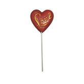 Assorted Colors Gold Letter Love Heart Shaped 1 oz each Lollipop Suckers Red